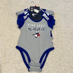 Blue Jay's Baseball Onesies - set of 3, Size 12 month